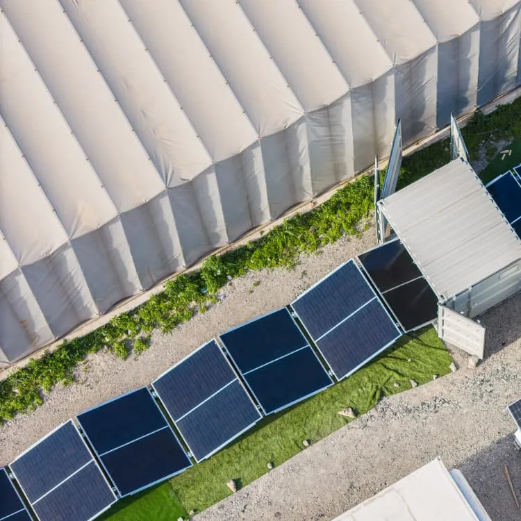Solar panels can be placed in storage containers